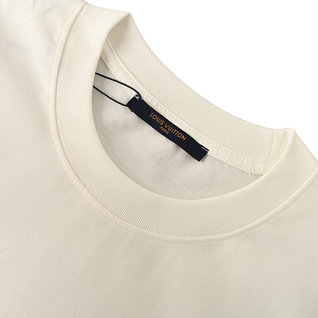 Louis Vuitton Gradient Shoulder-Letter Short-Sleeve T-Shirt