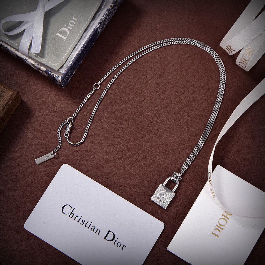 18K Dior Lock Necklace