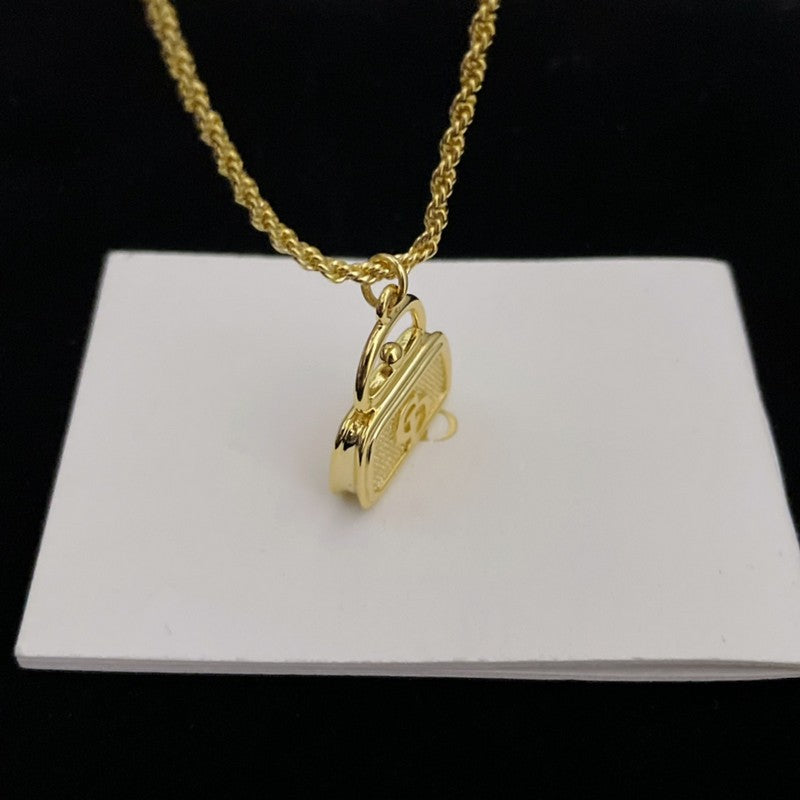 18K Dior Vintage Bag Necklace
