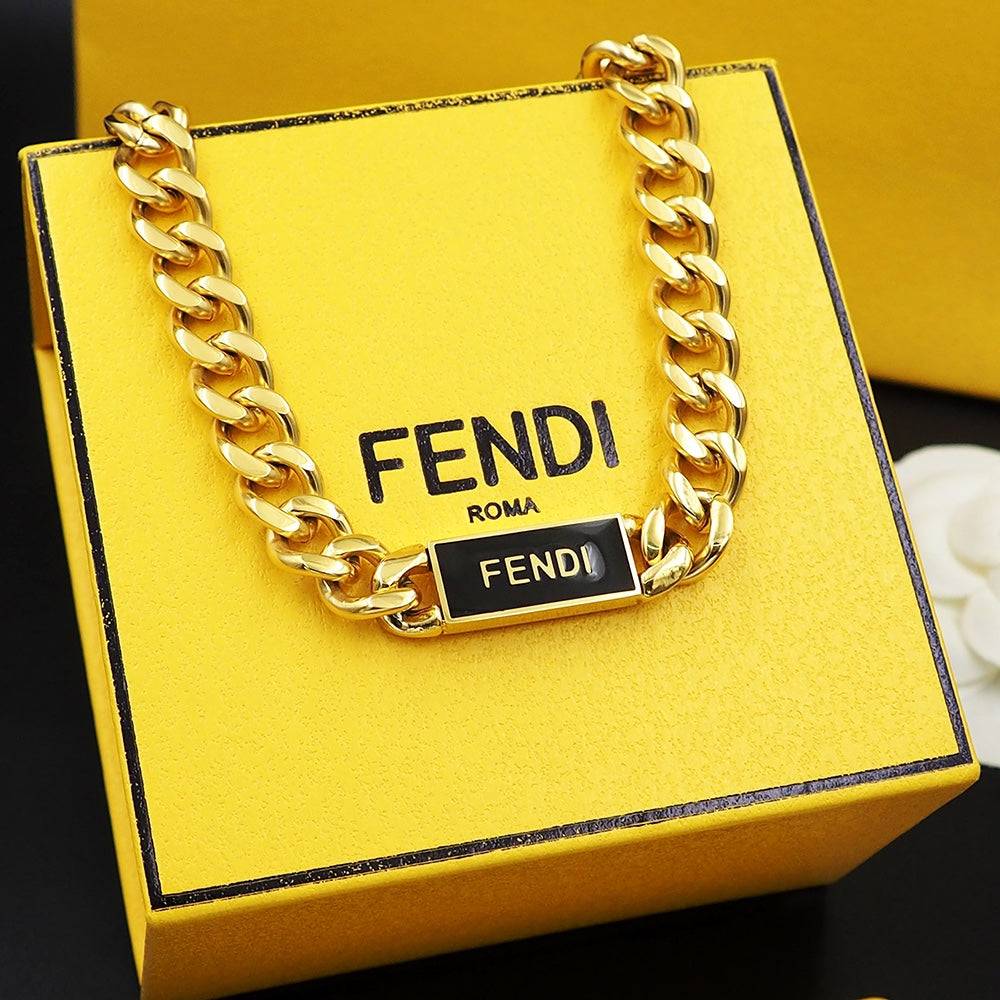 18K Fendi Chain Necklace