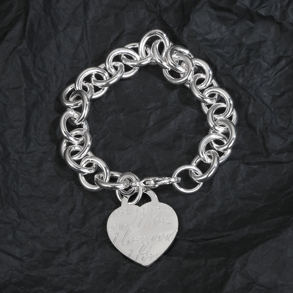18K Tiffany Heart Tag Bracelet