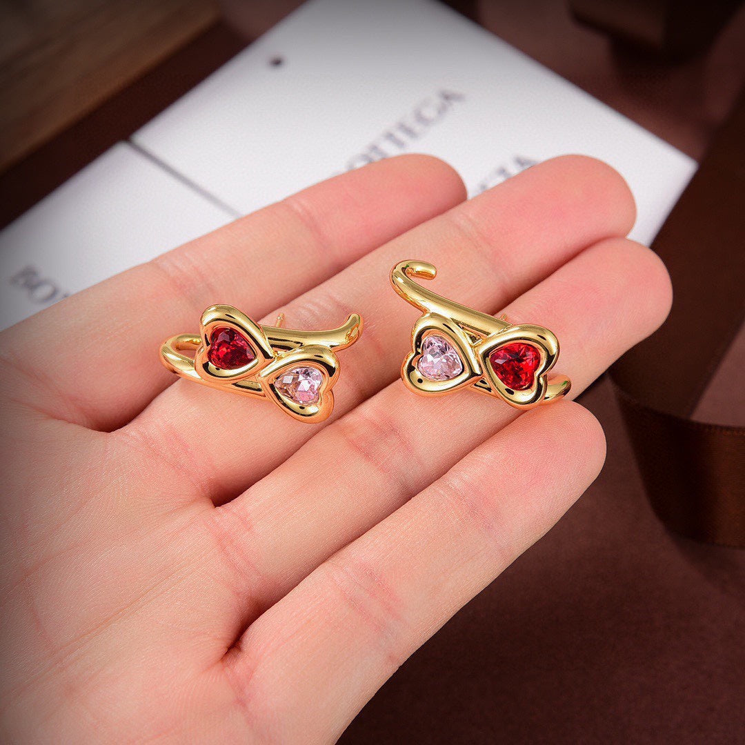 18K BVLGARI Crystals Earrings