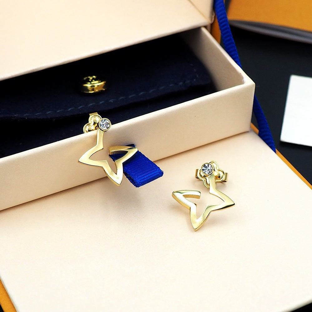 18K Louis Vuitton Blossom Mini Hoops Earrings